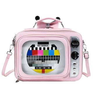 Generic Travel Backpack, TV Shoulder Bags for Anime Display, Large Capacity Daily Backpack for School and Travel, Multifunctional for Women and Girls, pink, F