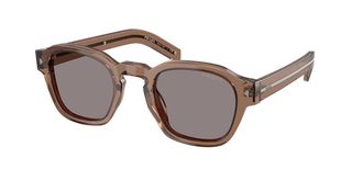Prada PR A16SF Asian Fit 28I03D Mens Sunglasses Brown Size 53