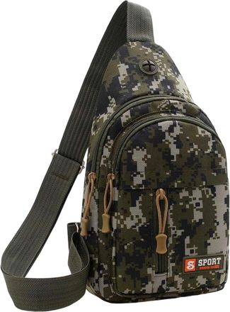 Generic Sports Chest Functional Outdoor Crossbody And Shoulder Versatile Messenger Bag For Daily Use And Exploration With Durable Construction (Army Green, On