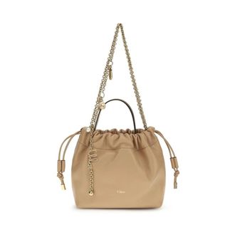 Chlo&eacute; Borsa a spalla Icons Mini con coulisse - - Bags - Donna - Beige - ONE SIZE