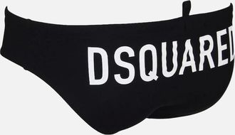 Dsquared2 Mens DSquared2 Swim Briefs, Black, With Branded Back - Size: 32/30/31