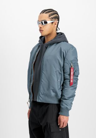 Alpha Industries Bomberjacke ALPHA INDUSTRIES MA-1 VF Vintage Fit 59, Herren, Gr. XS, denim blau, Obermaterial: 100% Nylon; Futter: 100% Nylon; F&uuml;llung: 100% Polyester