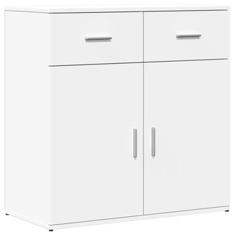 vidaXL Aparador De Madera De Ingenier&iacute;a Blanco 79x38x80 Cm Vidaxl