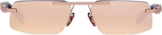 Balmain geometric-frame sunglasses - Pink