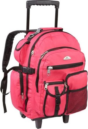 Everest 5045WH-HPK Deluxe Wheeled Backpack - Hot Pink