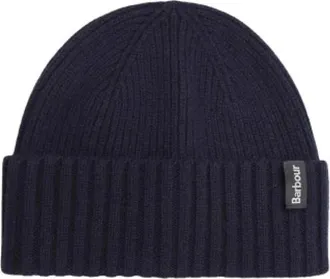 Barbour Berretto Danforth in Lana e Cashmere - - Accessories - Uomo - Blu - ONE SIZE