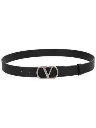 Valentino Garavani VLogo Signature Buckle Belt - Black