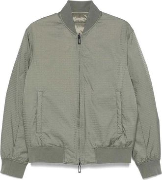 Emporio Armani Jacquard Nylon Bomber Jacket