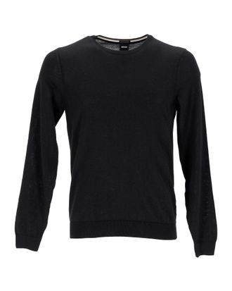 BOSS Hugo Boss Knit Sweater in Black Wool