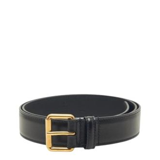 Gucci Pre-owned Vintage Riem - Heren - Vintage Accessoires - Zwart - ONE Size - Leer - Vintage