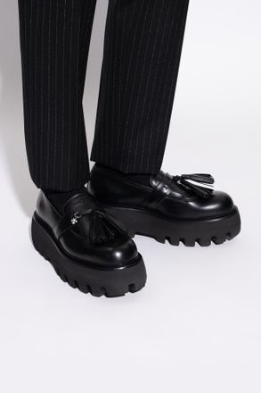 Alexander McQueen Platform Loafers, Mens, Black