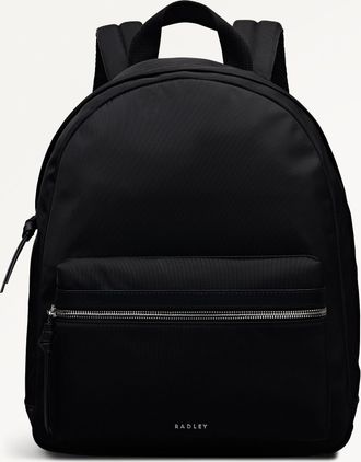 Radley London Black Medium Ziptop Backpack Halley Row SS26 Radley London