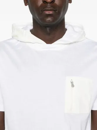 Eleventy Hooded Cotton T-Shirt - White