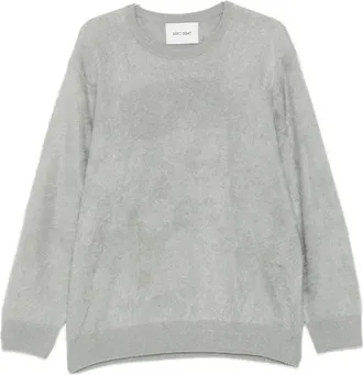 Soft Goat Crew Neck Brushed-knit Sweater