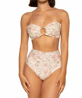 Montce Swim Full Coverage High Rise Bikini Bottom In Venecia Floral