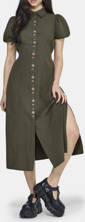 Disturbia Odile Embroidered Midaxi Dress in Green at Nordstrom, Size 10