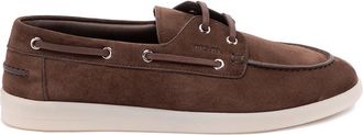 Prada Suede Boat Shoes