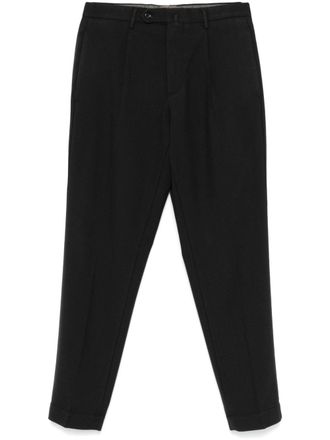 Dell'Oglio pleated tailored trousers - Black