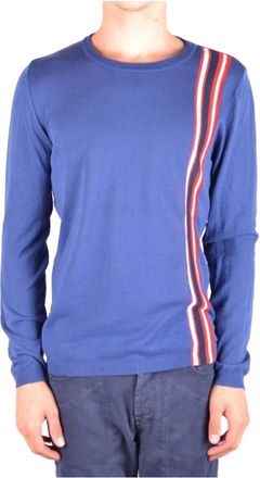 Daniele Alessandrini Truien - Heren - Ronde hals truien - Blauw - L - Truien & Vesten