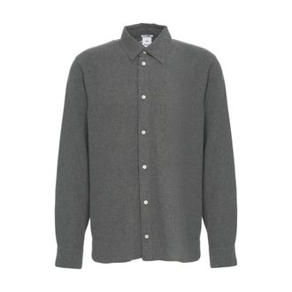Won Hundred Klassieke Kent Kraag Shirt Grigio - Heren - Casual Overhemden - Grijs - M - Overhemden