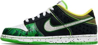 Nike Fitness, Heren, Veelkleurig, 42 1/2 EU, Leer, Dunk Low What The Duck Away University Of Oregon PE