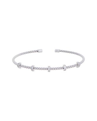 Meshmerise 18K Plated 0.15 Ct. Tw. Diamond Mesh Bangle