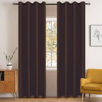 OEM Cortinas Opacas Impermeables Para Interiores, Juego De 2, 132 X 244 Cm. Aislamiento T&eacute;rmico Y Protecci&oacute;n Contra El Fr&iacute;o. Cortinas Opacas Con Ojales. R