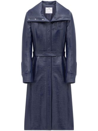 Courr&egrave;ges Reedition single-breasted coat - Blue