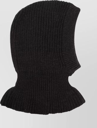 Christophe Lemaire hood hat balaclava design knitted ribbed