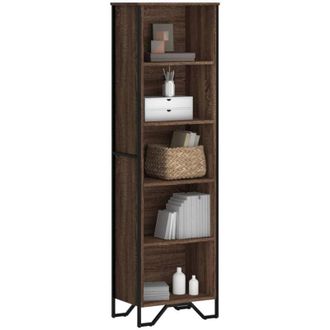 vidaXL Libreria Rovere Marrone 50x31x169 cm in Legno Multistrato - Vidaxl