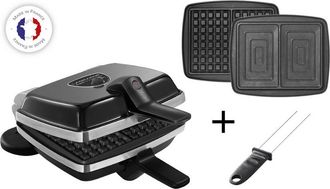 Lagrange Gofrera Crujiente 2 Platos 1000w Negro - 039426
