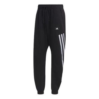 adidas Mens adidas Logo Casual Elastic Sports Pants/Trousers/Joggers Black H46555