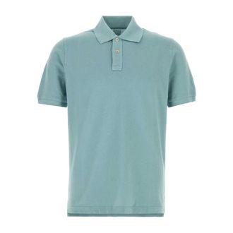 Fedeli Polo Shirts, male, Blue, Size: 4XL Piquet Polo Shirt