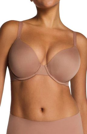 Spanx Underwire Push-Up Spacer Bra in Cinnamon at Nordstrom, Size 36Ddd