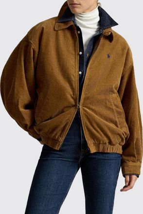 Polo Ralph Lauren Bomber in velluto con collo alto e logo Pony ricamato