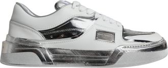 Dolce & Gabbana Womens Leather Lowtop Sneakers - White - Size EU 39