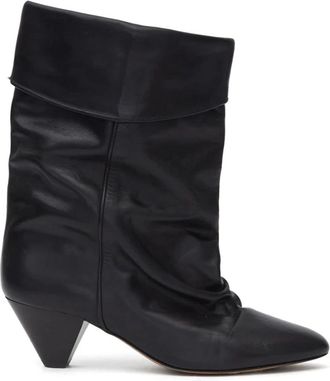 Isabel Marant Dalby Boots - Dames - Cowboylaarzen - Zwart - 39 EU - Leer - Schoenen