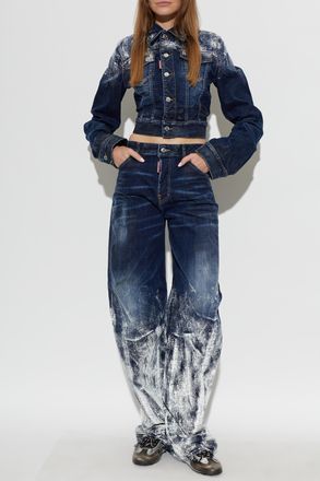 Dsquared2 Loose Twst Jeans, Womens, Navy Blue