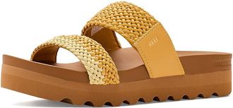 Reef Cushion Vista Hi Womens Sandals Yellow Duo Braid : 9.5 B - Medium, Synthetic