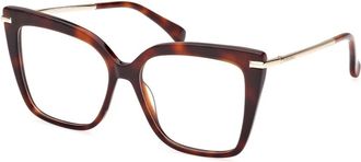 Max Mara Mm 5144 Zonnebril - unisex - Brillen - Bruin - 54 MM - Leer - Accessoires
