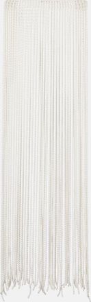 Alaia Ala&iuml;a Beaded fringed scarf