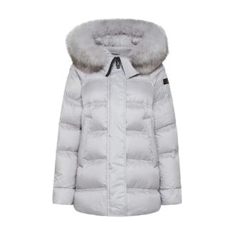 Peuterey Winter Jackets, female, Gray, 2XS, Takan MQS 03 Fur Jacket