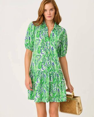 Lilly Pulitzer Bingley Dress In Putting Green Lilly Of The Valley