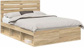 vidaXL Estructura De Cama Sonoma 140 X 190 Cm Madera De Pino Macizo Vidaxl