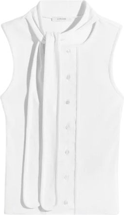 Christophe Lemaire Asymmetrical Fitted Top with Button-Down Front