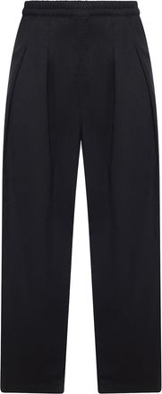 Maison Margiela Wide Leg Cotton Blend Pants
