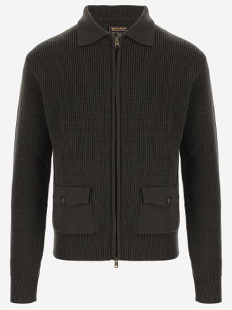 Woolrich Maglione in lana con zip intera Woolrich
