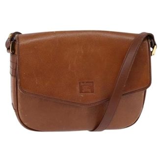 Burberry Pre-owned Shoulder Bag - Dames - Pre-owned - Bruin - Maat: ONE Size Leer