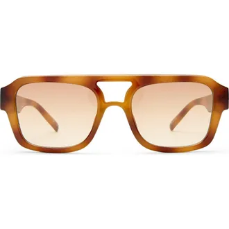 Le Specs Subzero 54mm Aviator Sunglasses in Vintage Tort /Brown Grad at Nordstrom