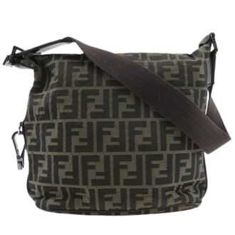 Fendi Borsa a spalla in nylon Pre-owned - - Pre-owned - Donna - Marrone - ONE SIZE